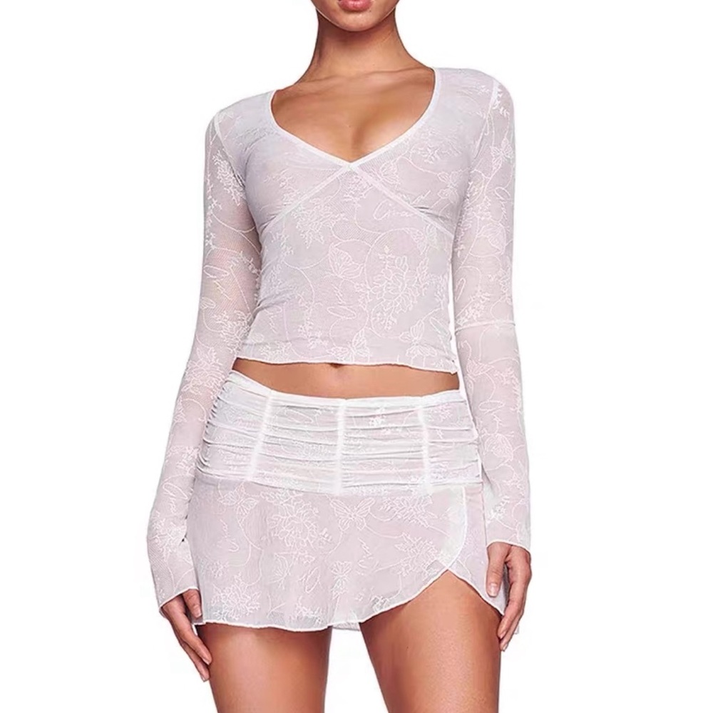 Lace skirt set